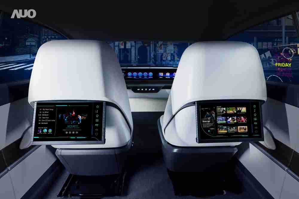 汇旺支付新一代Smart Cockpit 2024，，以Micro LED先进显示技术优势，，，，创建〝可卷式后座娱乐显示器〞，，，仅在互动时才显示出所需画面及信息，，，扩充更丰富的娱乐和交互信息服务，，，获国际奖项荣耀